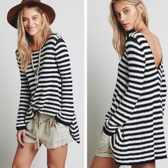 Free People Dresses & Skirts - Free People Nautical Oversized Tunic Dress
